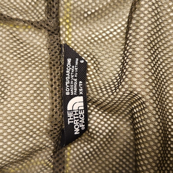 The North Face Yellow Hooded Kids XS Rain Jacket - Picture 2 of 3